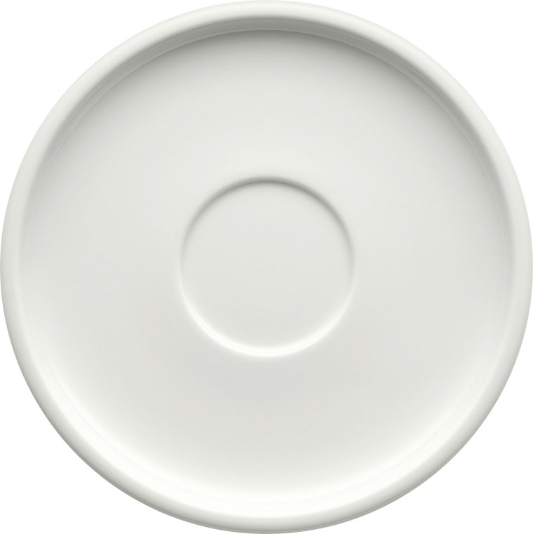 Espresso-Untere glatt weiß Ø 126 mm Shiro Porzellan