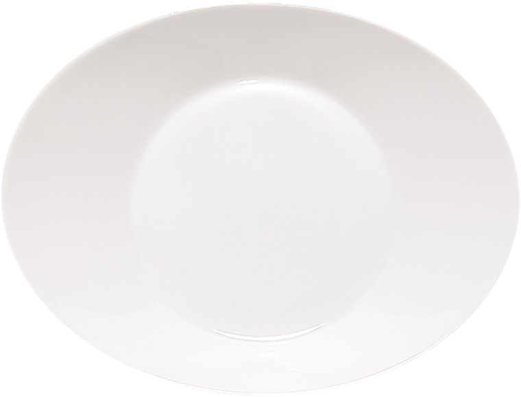 Teller tief oval 22,5 cm Signature weiß Porzellan