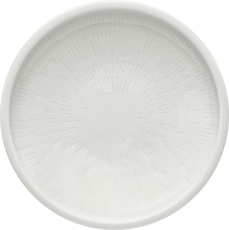Teller tief coup Struktur 15 cm weiß Shiro Porzellan