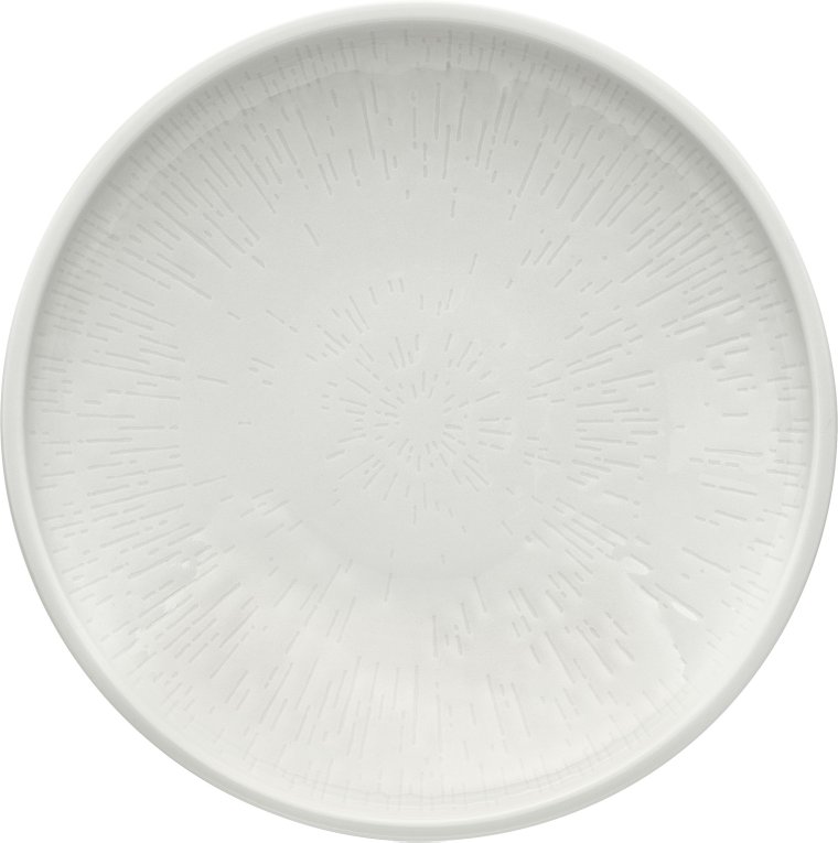 Teller tief coup Struktur 21 cm weiß Shiro Porzellan