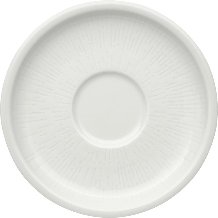 Espresso-Untere Struktur weiß Ø 127 mm Shiro Porzellan
