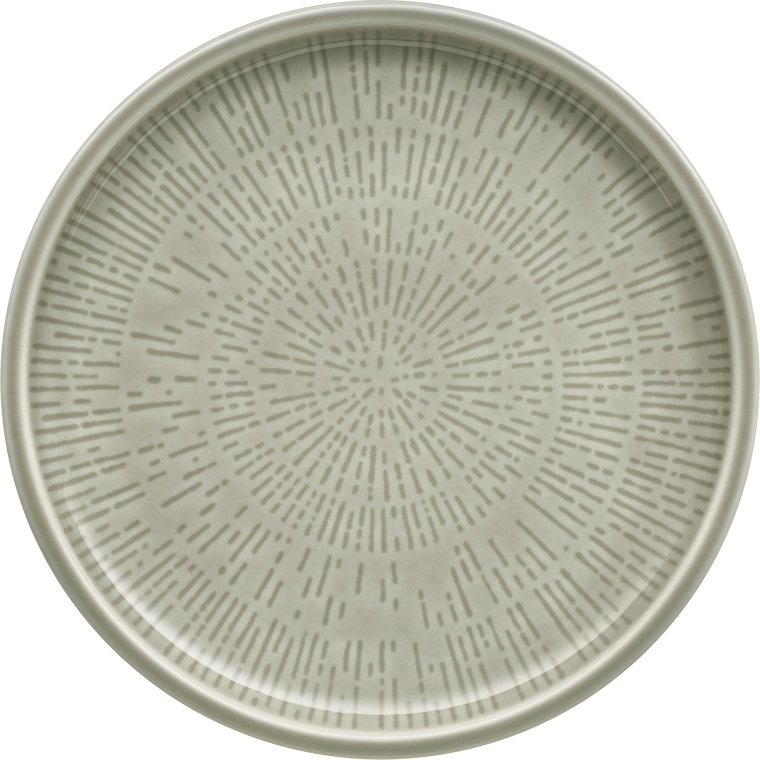 Teller flach coup Struktur 17 cm STEAM Shiro Glaze Porzellan
