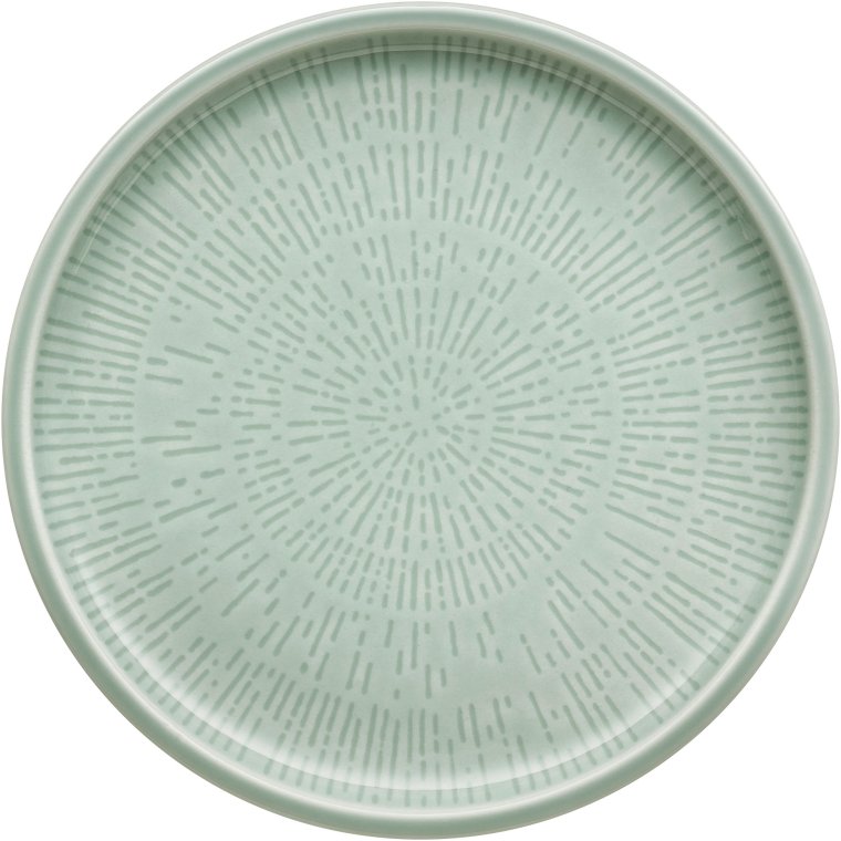 Teller flach coup Struktur 17 cm FROST Shiro Glaze Porzellan