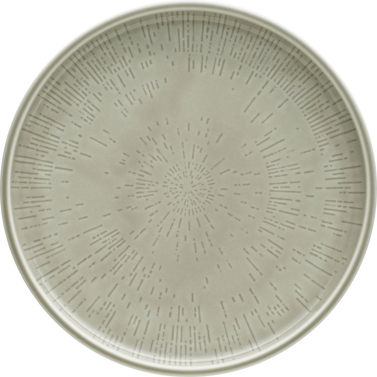 Teller flach coup Struktur 24 cm STEAM Shiro Glaze Porzellan