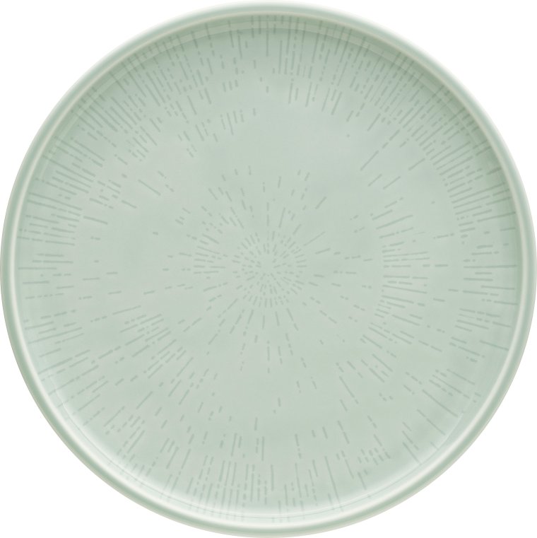 Teller flach coup Struktur 24 cm FROST Shiro Glaze Porzellan