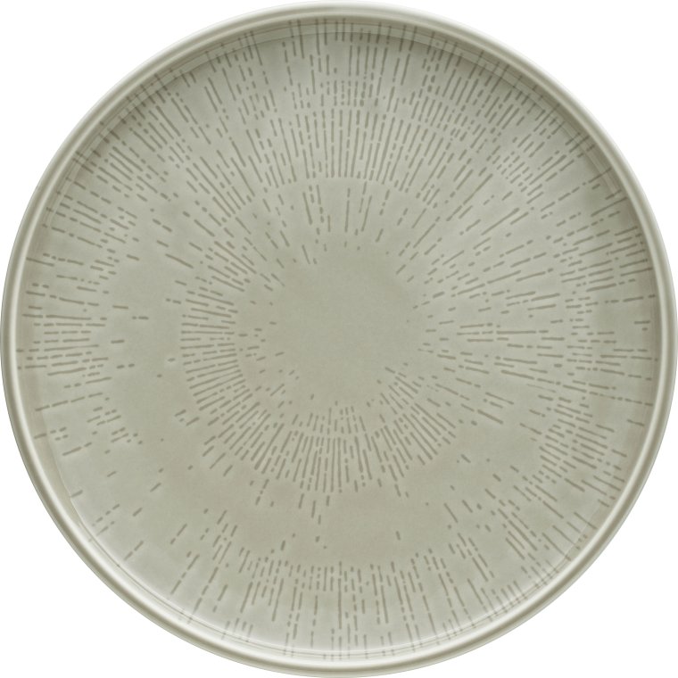 Teller flach coup Struktur 26 cm STEAM Shiro Glaze Porzellan