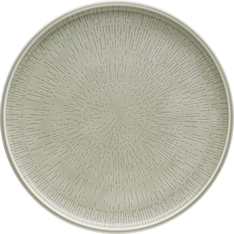 Teller flach coup Struktur 28 cm STEAM Shiro Glaze Porzellan