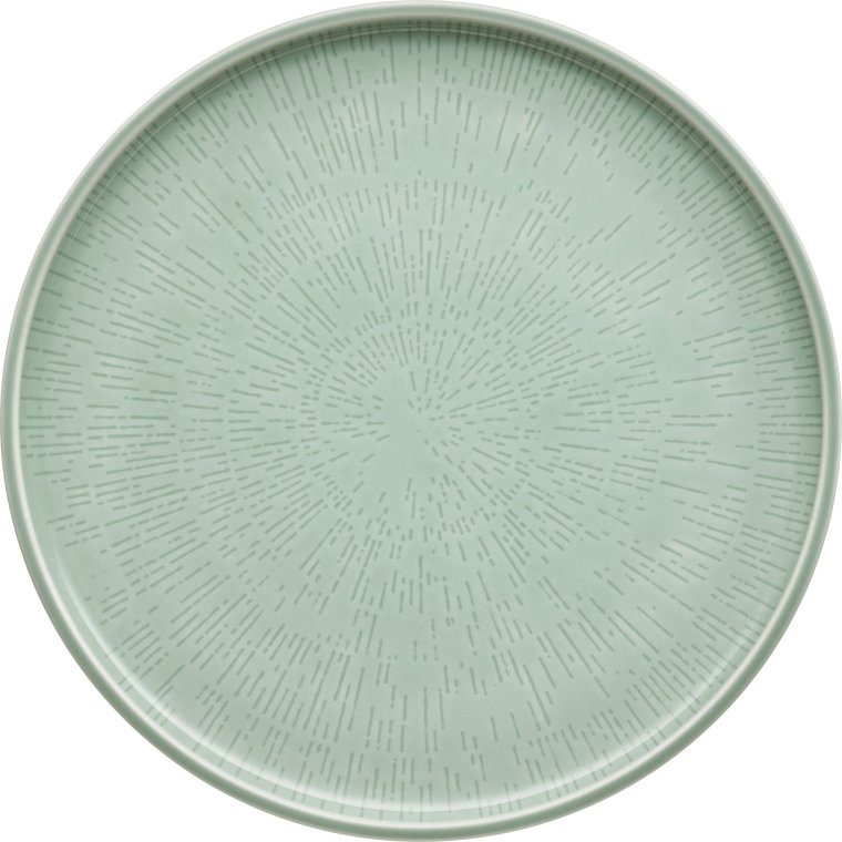 Teller flach coup Struktur 28 cm FROST Shiro Glaze Porzellan