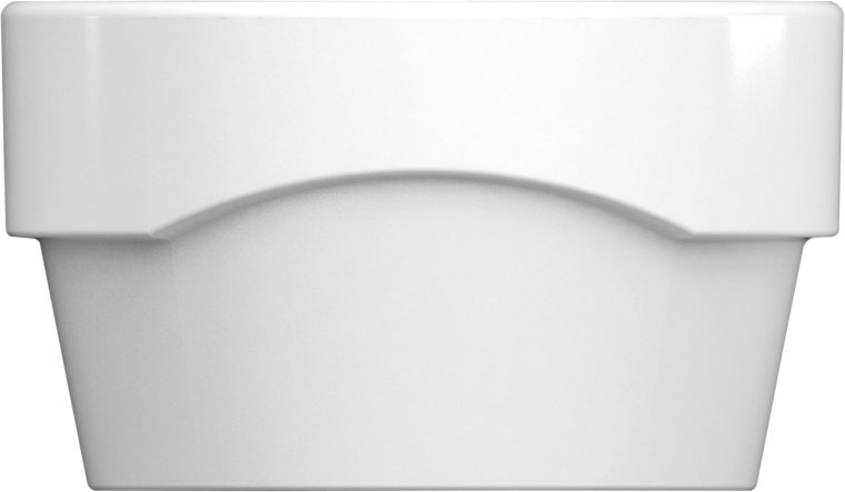 Suppenschälchen rund stpl. pl. Boden 10cm/0.34 l weiß, AIRFLOW