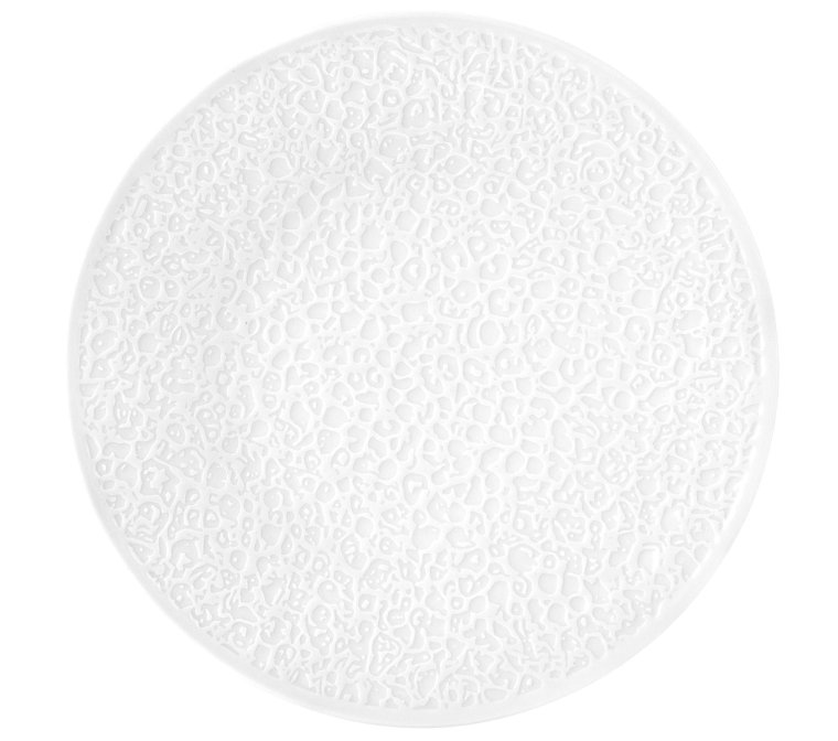 Teller flach 28 cm Vollrelief NORI weiß