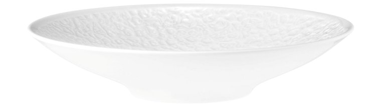 Coupschale rund 26 cm Vollrelief NORI weiß