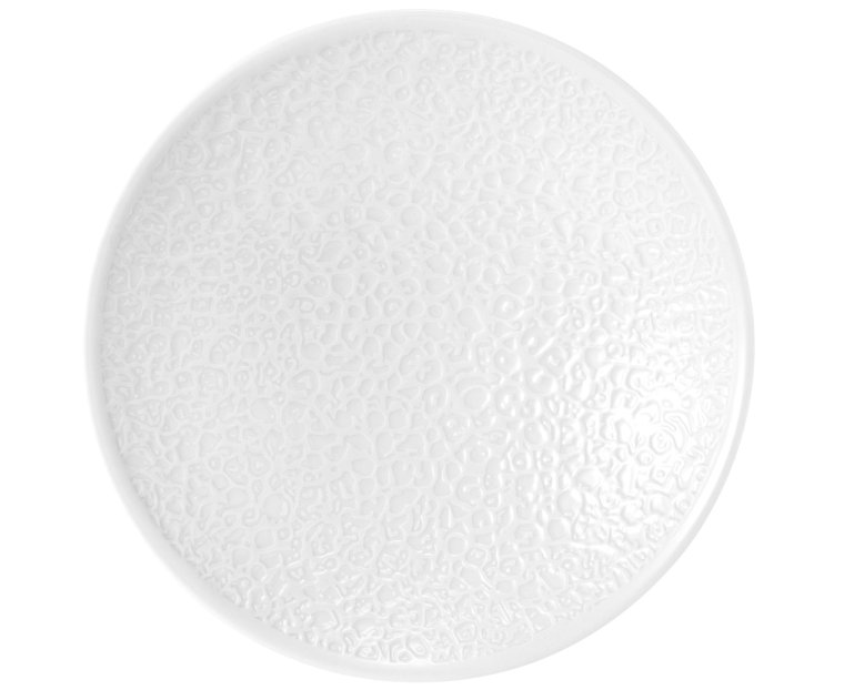 Coupschale rund 26 cm Vollrelief NORI weiß