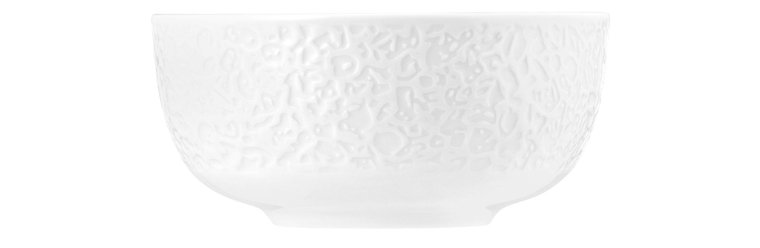 Müslischale 15 cm Relief NORI weiß