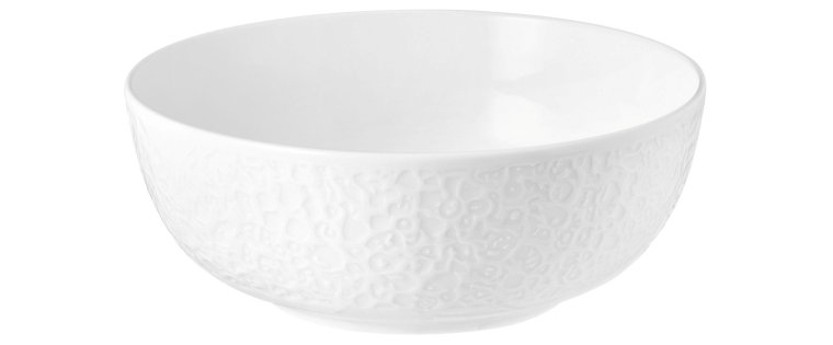 Foodbowl 20 cm Relief NORI weiß