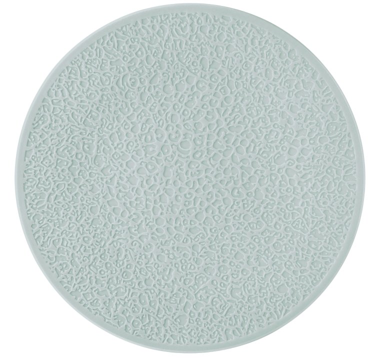 Teller flach 33 cm Vollrelief NORI arktisblau