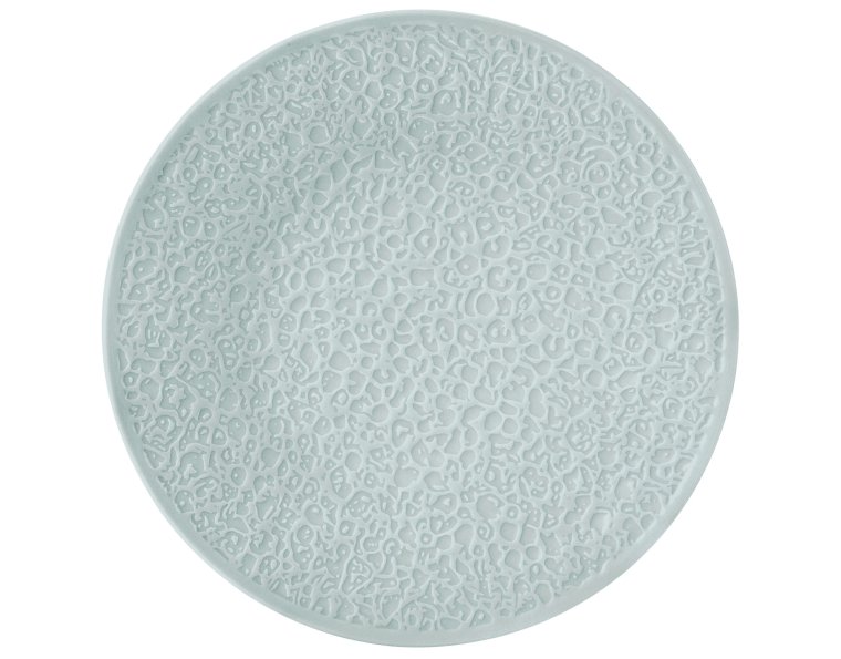 Teller flach 21 cm Vollrelief NORI arktisblau