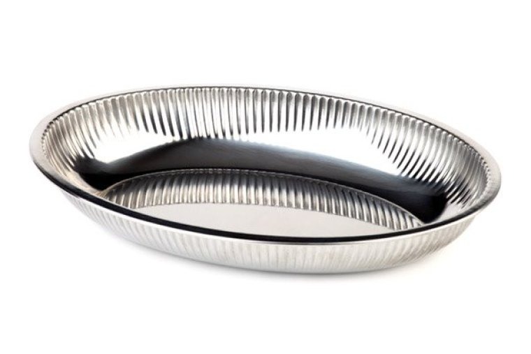 Brot-/Obstkorb oval 26,5 x 18,5 cm Edelstahl