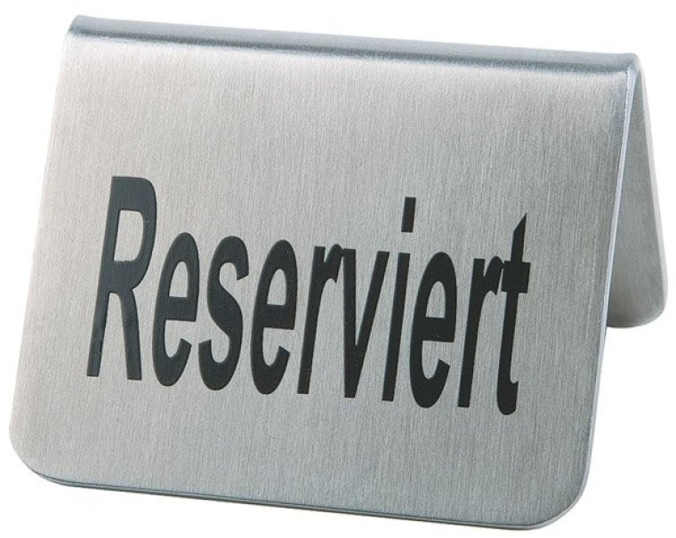 Tischaufsteller RESERVIERT 2er Pack