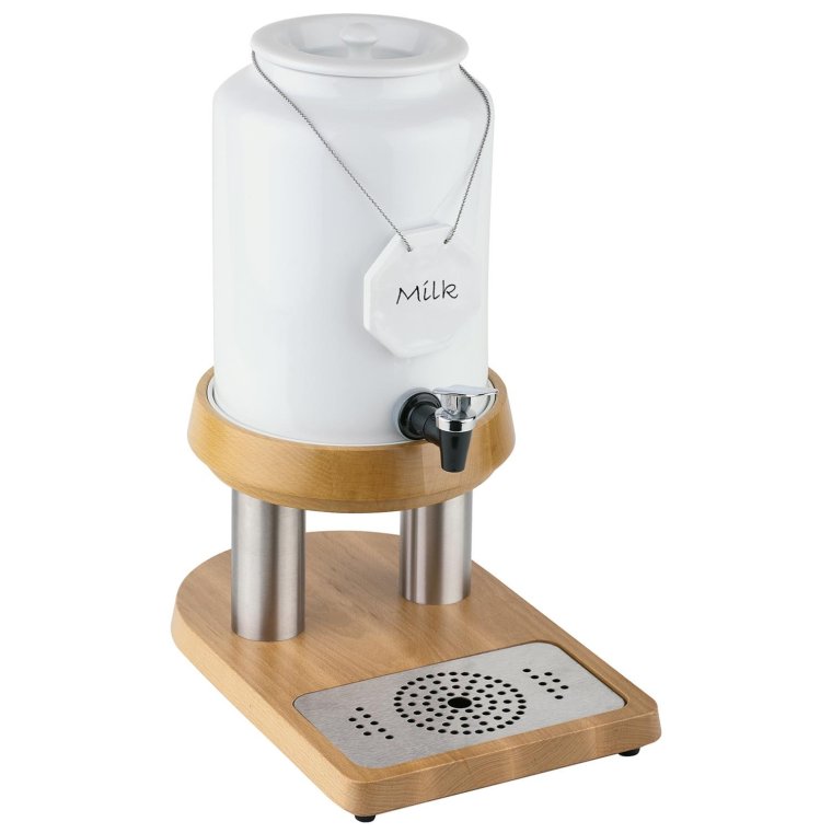 Milchkanne TOP FRESH Wood 4 l Edelstahl