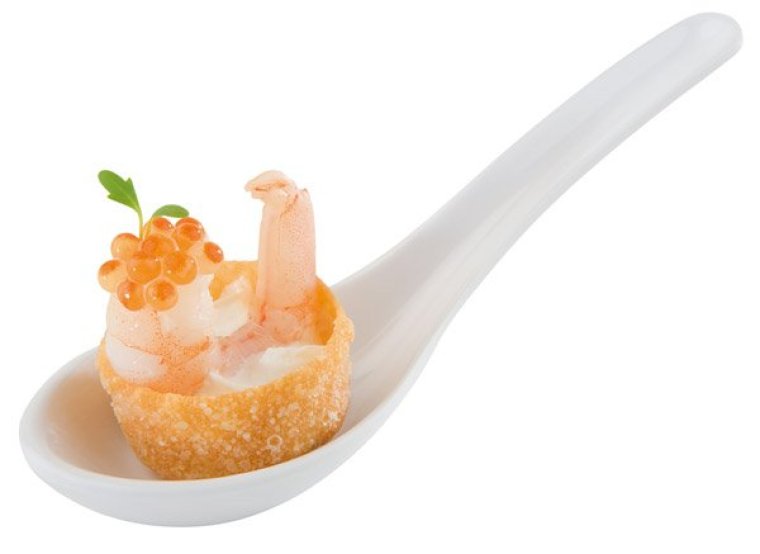 Fingerfoodlöffel weiß 130 x 45 mm