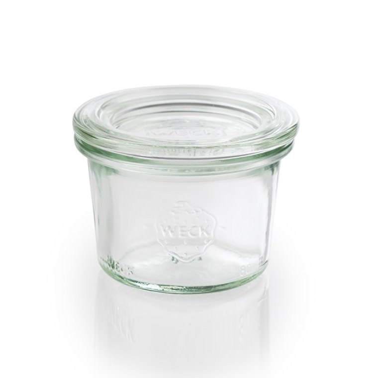 Weck-Glas mit Deckel 80 ml 12er-Pack