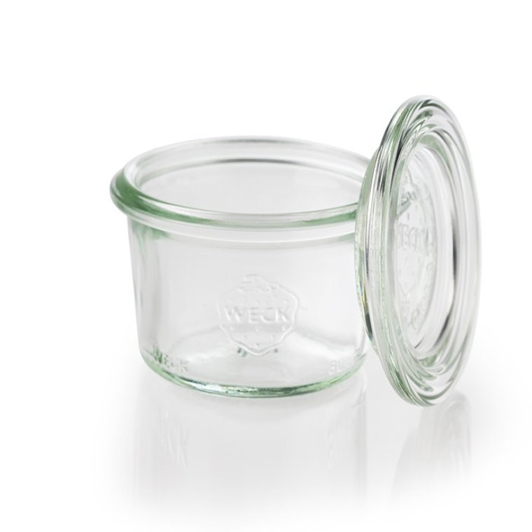 Weck-Glas mit Deckel 80 ml 12er-Pack