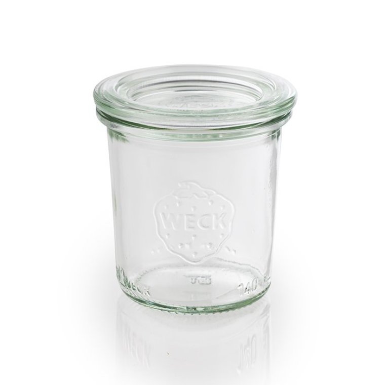 Weck-Glas mit Deckel 140 ml 12er-Pack