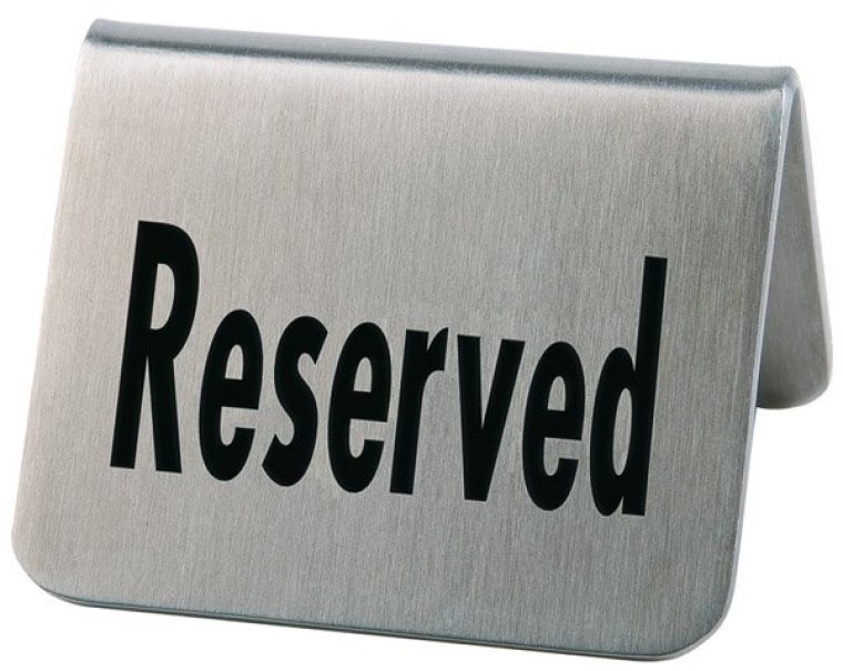Tischaufsteller RESERVED 2er Pack