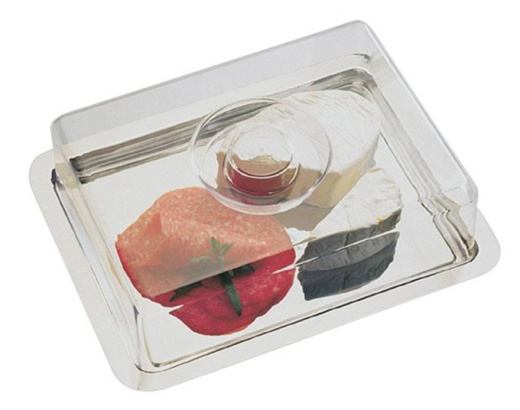 Auslageplatte 25 x 19 cm mit Haube