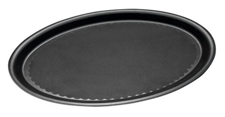 Bierglasträger RUTSCHFEST oval 29 x 21 cm anthrazit