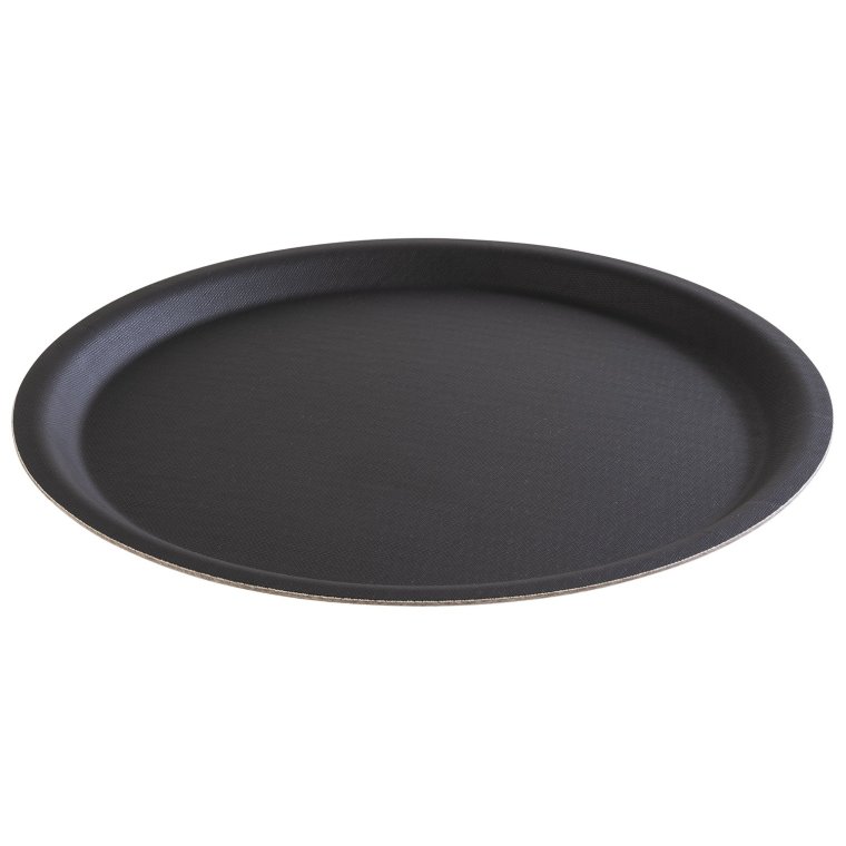 Serviertablett HAPPY HOUR Ø 32 cm schwarz