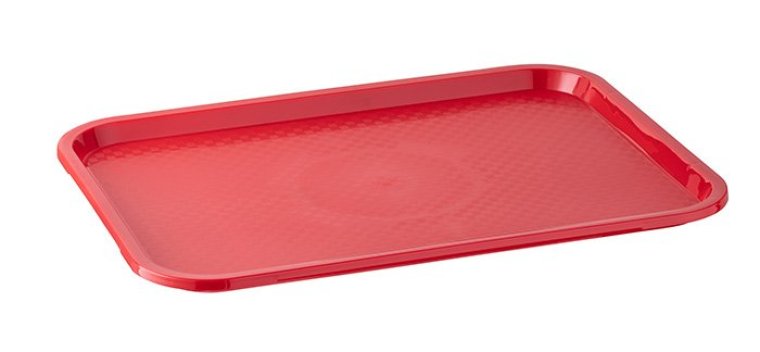 Fast Food-Tablett 41 x 30,5 cm rot