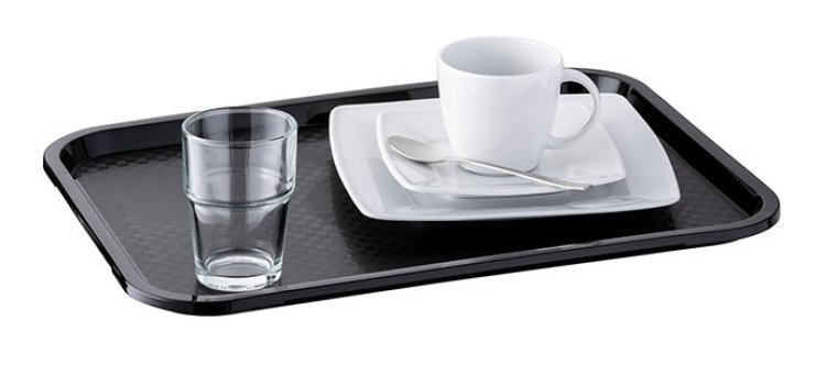 Fast Food-Tablett 41 x 30,5 cm schwarz