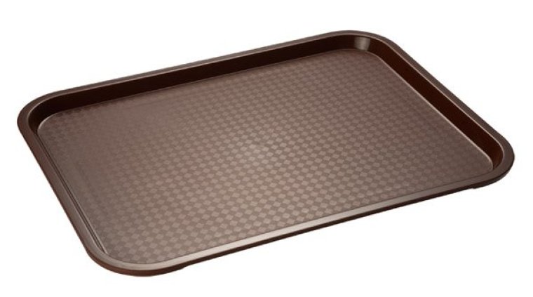 Fast Food-Tablett 41 x 30,5 cm braun