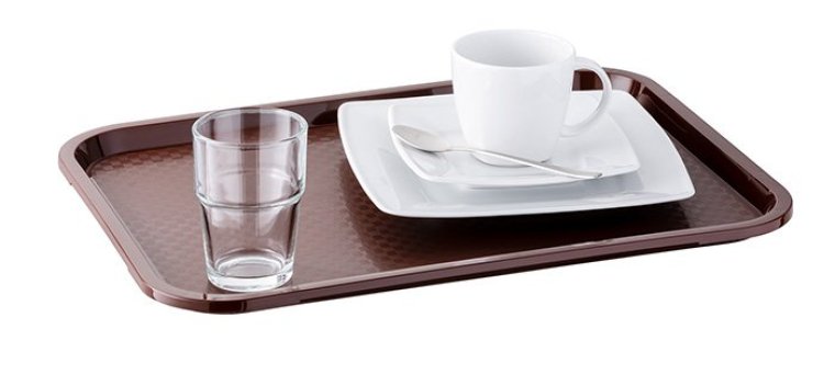 Fast Food-Tablett 41 x 30,5 cm braun