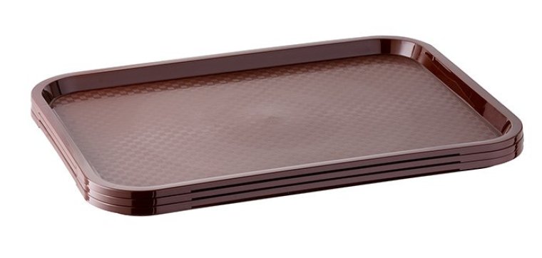 Fast Food-Tablett 41 x 30,5 cm braun