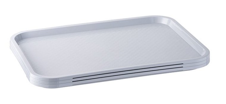 Fast Food-Tablett 41 x 30,5 cm grau