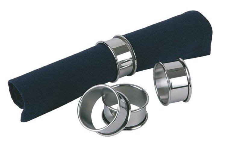 Serviettenringe 4er Pack 47 x mm Edelstahl
