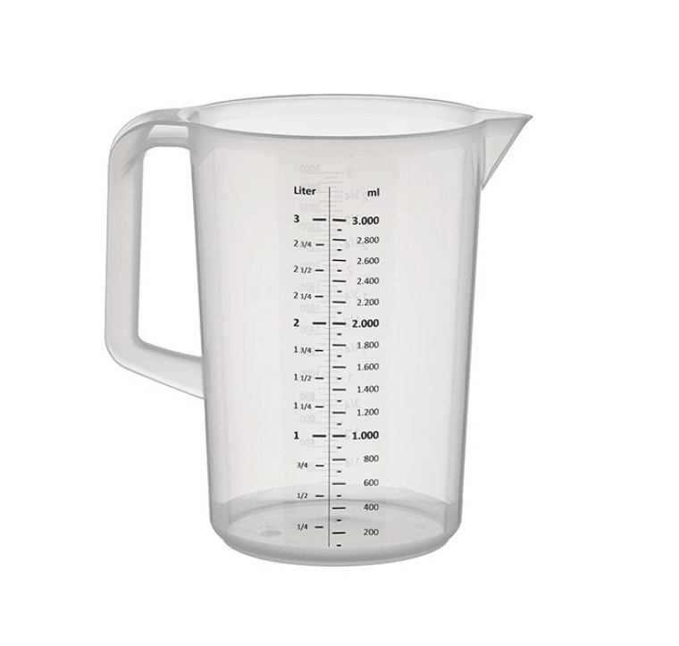 Messbecher PRO 3 l geschlossener Griff
