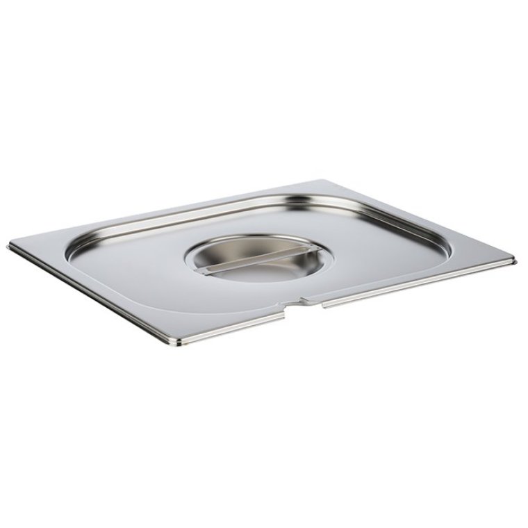GN Deckel Edelstahl mit Löffelaussparung 1/2 325 x 265 mm