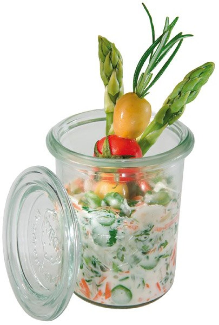 Weck-Glas mit Deckel 160 ml 12er-Pack