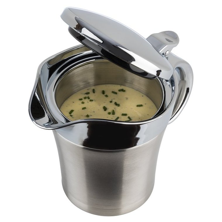 Sauciere doppelwandig 190 x 125 mm Edelstahl