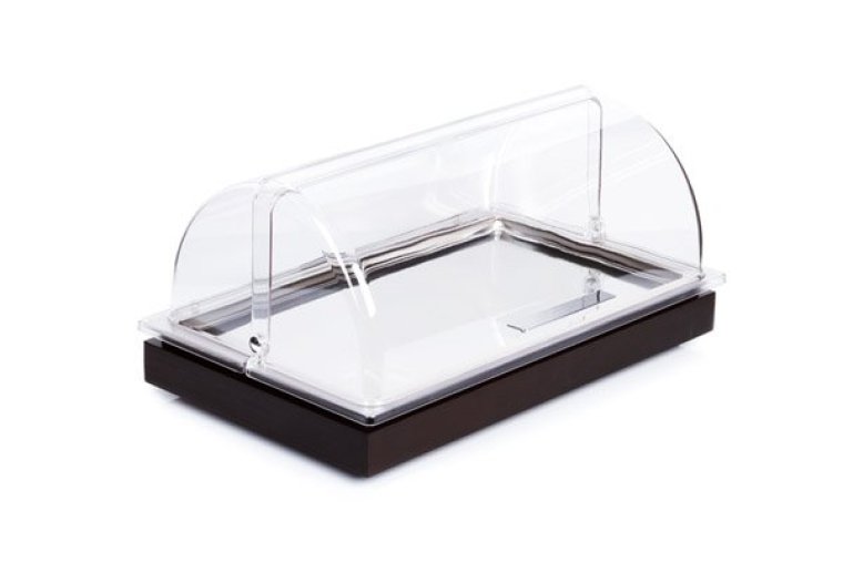 Buffet Set FRAMES Wenge GN 1/1 mit Haube 530 x 325 mm Edelstahl