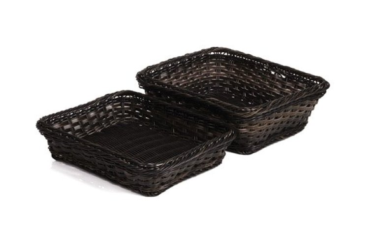 Poly-Rattan Flechtkorb FRAMES GN 1/2 325 x 265 mm