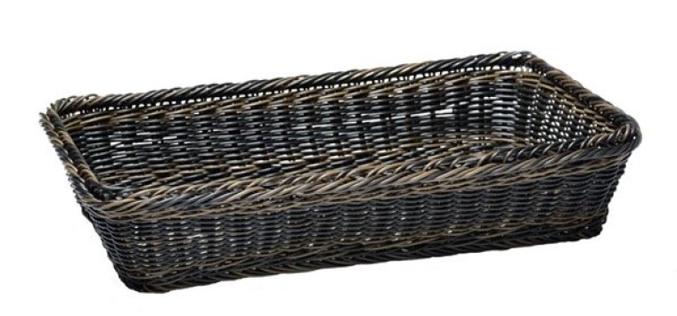 Poly-Rattan Flechtkorb FRAMES GN 1/1 E 530 x 325 mm