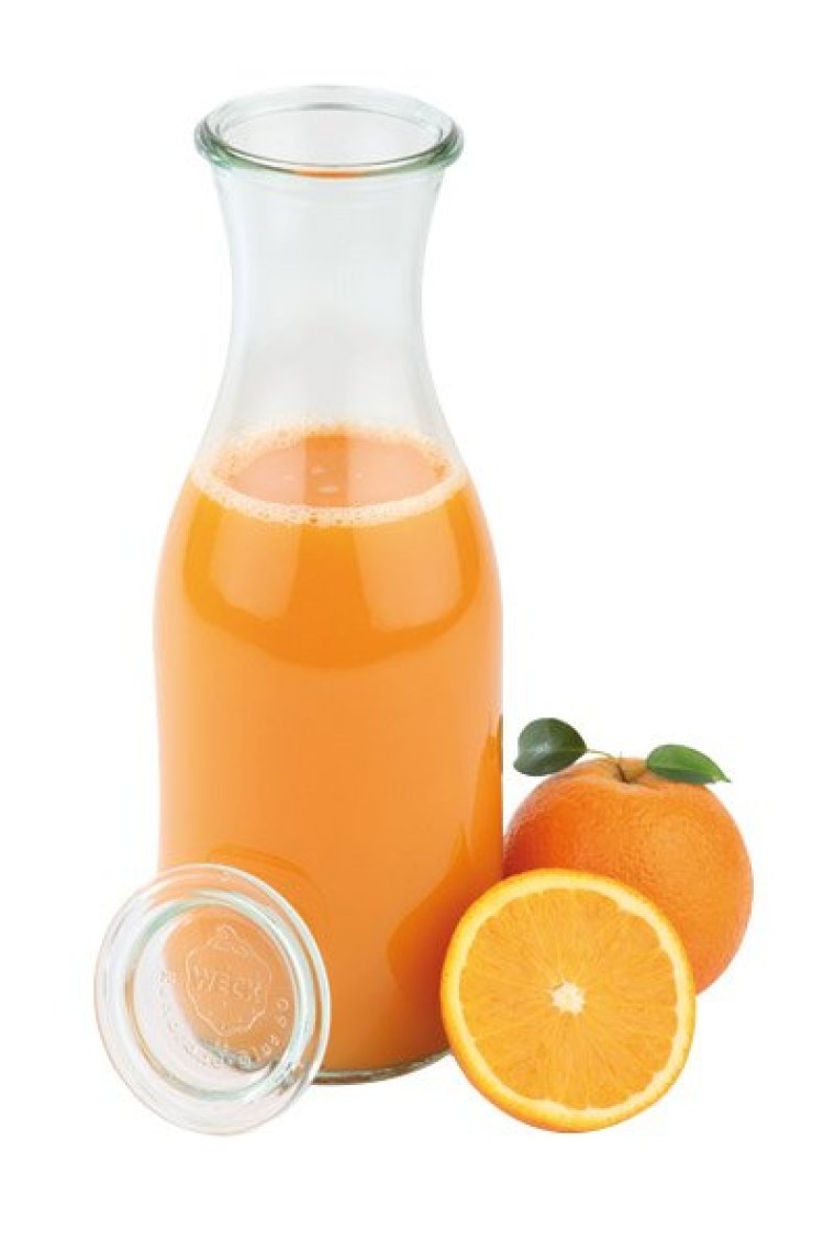 6er Set Weck-Saftflasche mit Deckel, 1 Liter