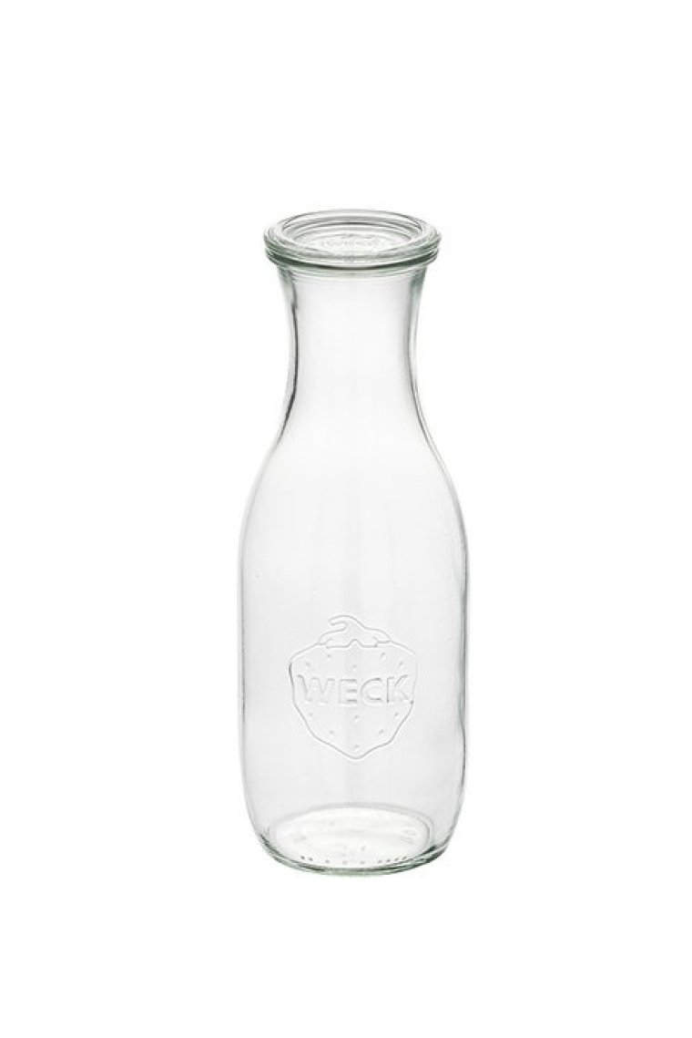 6er Set Weck-Saftflasche mit Deckel, 1 Liter