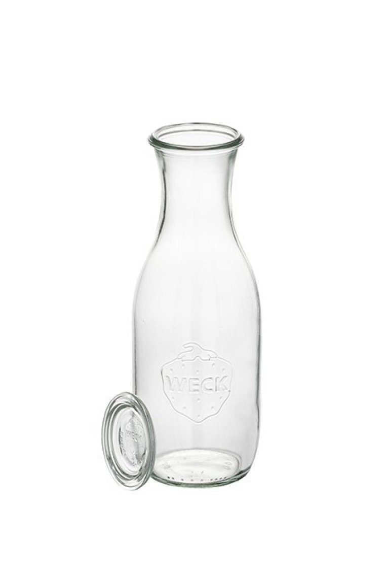 6er Set Weck-Saftflasche mit Deckel, 1 Liter