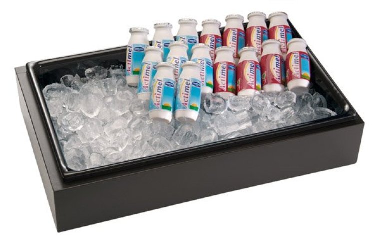 Eisbox/Buffetbox Set 3tlg. FRAMES Farbe Wenige (dunkel) 530 x 325 mm GN 1/1