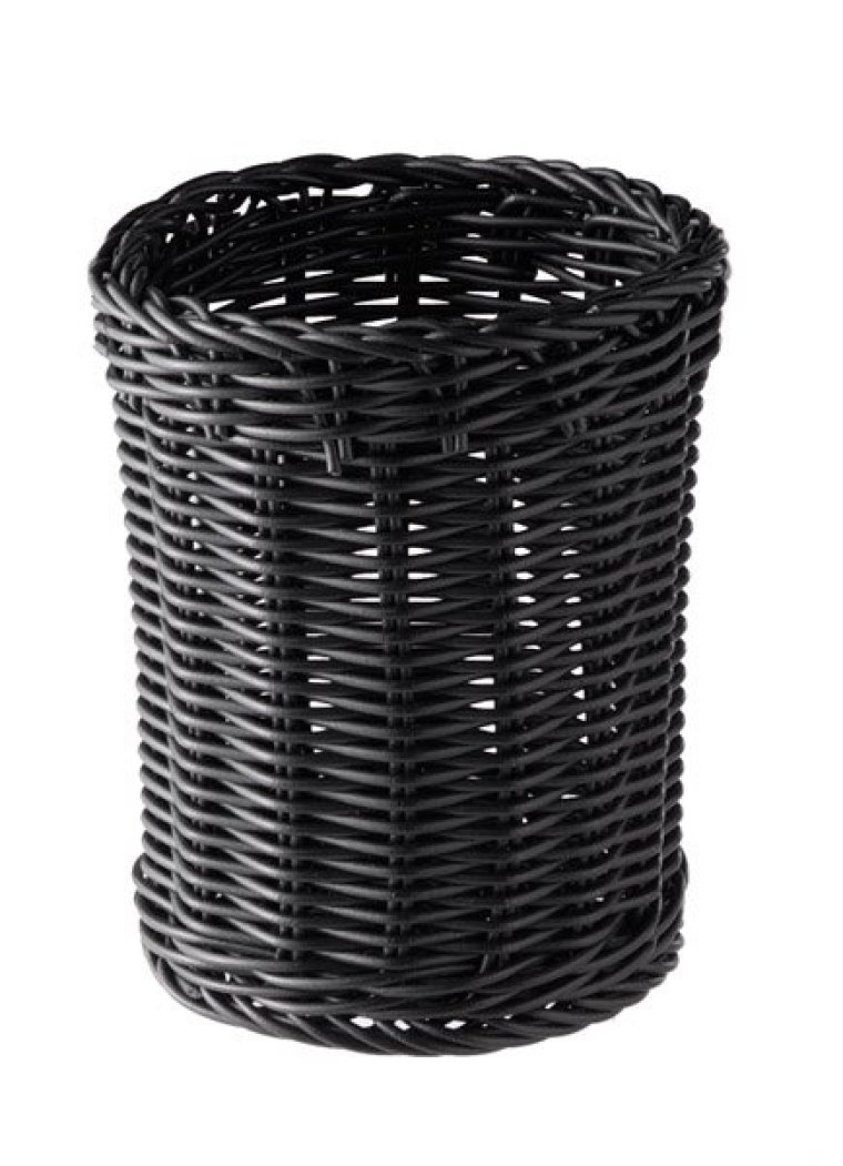 Besteckkorb ECONOMIC rund schwarz 120 x mm